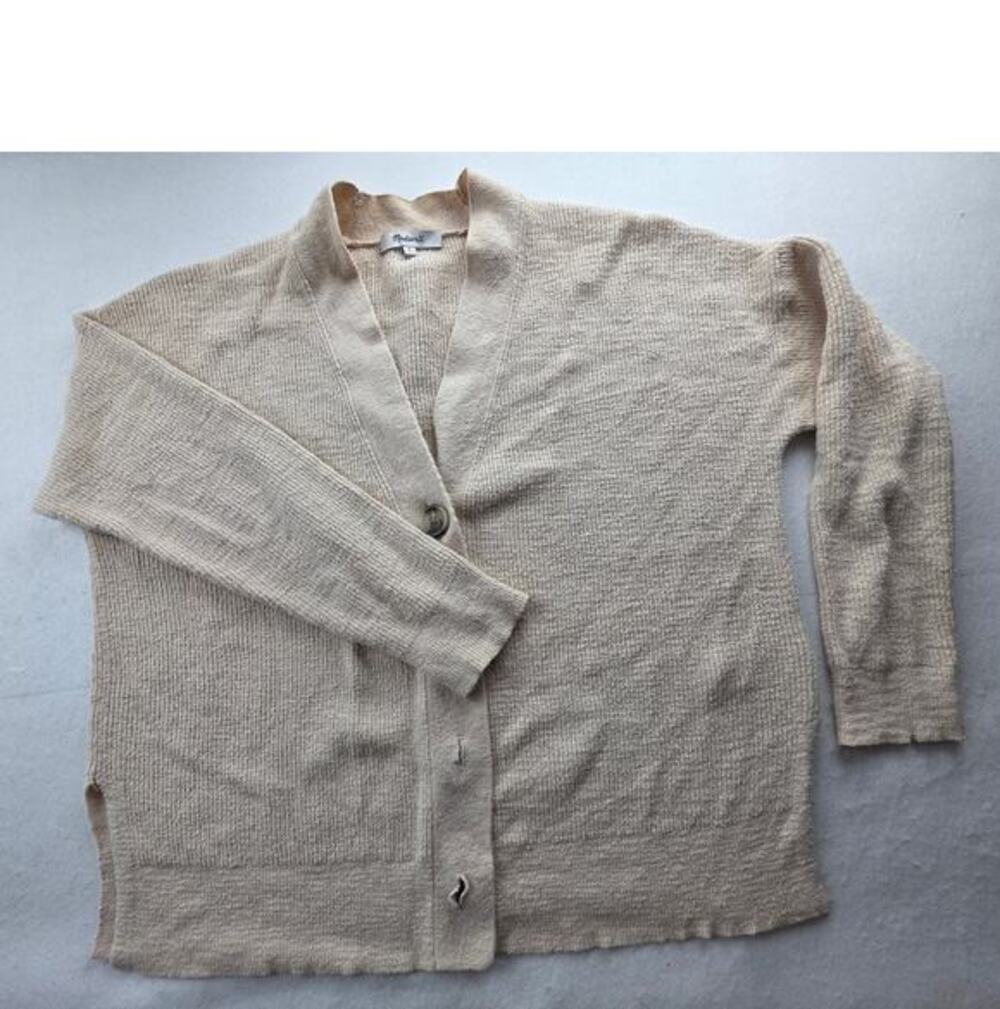 Madewell Ribbed Long Sleeve Button Down Cardigan Size Small